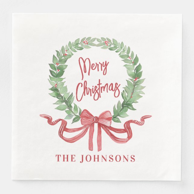 Frohe Weihnachtsfeier Serviette (Vorderseite)