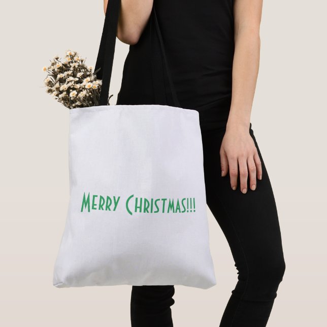 Frohe Weihnachtsfeier wünschen gedrucktes Shopping Tasche (Von Nahem)
