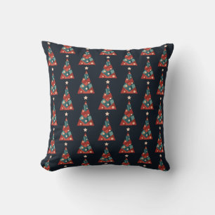 Frohe Weihnachtsfeiertage abstrakte Kunstxmas Kissen
