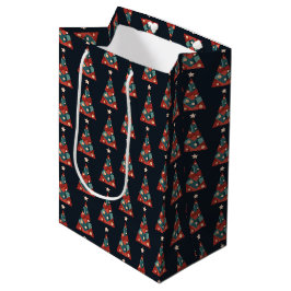 Frohe Weihnachtsfeiertage abstrakte Kunstxmas Mittlere Geschenktüte