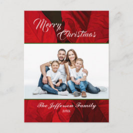 Frohe Weihnachtsfeiertage Familie Foto Personalisi Postkarte