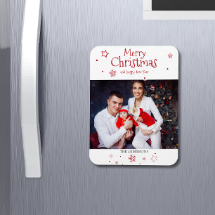 Frohe Weihnachtsfeiertage Foto Magnet