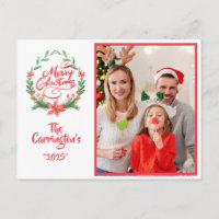 Frohe Weihnachtsfeiertage Foto Wreath Jahr