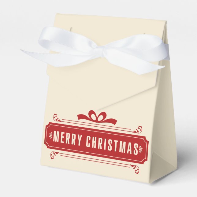 Frohe Weihnachtsfeiertage Geschenkschachtel (Vorderseite)