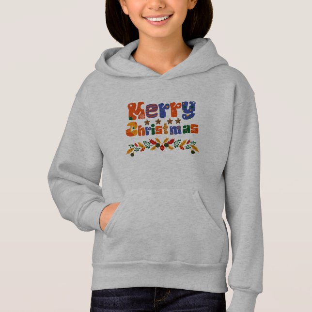 Frohe Weihnachtsfeiertage Hoodie (Vorderseite)