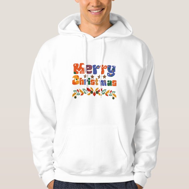 Frohe Weihnachtsfeiertage Hoodie (Vorderseite)
