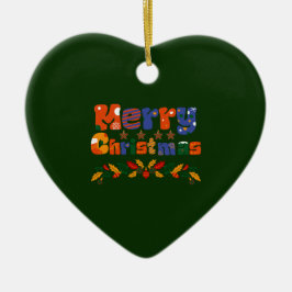 Frohe Weihnachtsfeiertage Keramik Ornament