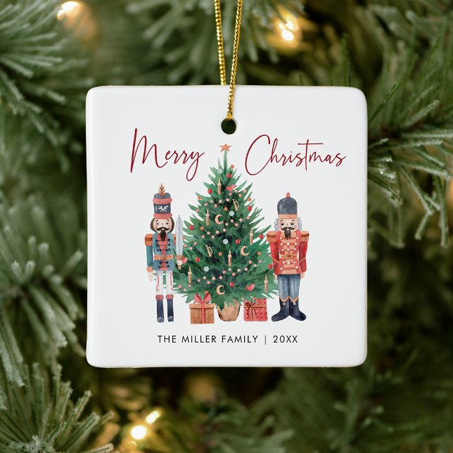 Frohe Weihnachtsfeiertage Keramikornament (Merry Christmas Holiday Ceramic Ornament
)