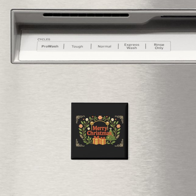 Frohe Weihnachtsfeiertage Magnet (In Situ (Geschirrspüler))