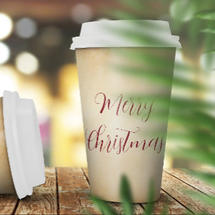 Frohe Weihnachtsfeiertage Papier Cup Pappbecher