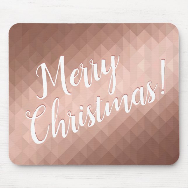 Frohe Weihnachtsfeiertage Rose Gold Mousepad (Vorne)
