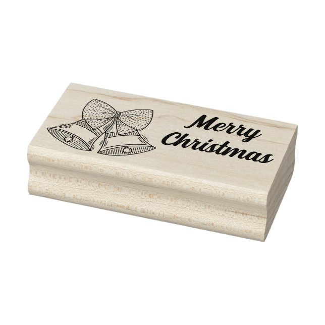 Frohe Weihnachtsferien Bells Gummi Briefmarke Gummistempel (Stempel)