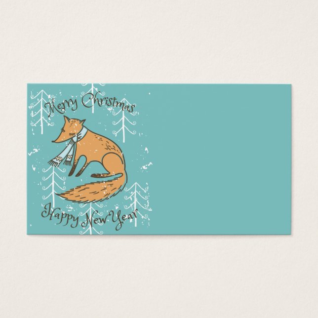 Frohe Weihnachtsferien Fox Cosy (Vorderseite)