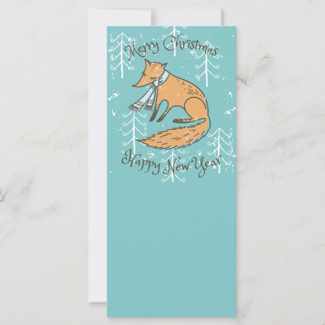 Frohe Weihnachtsferien Fox Cosy (Vorderseite)