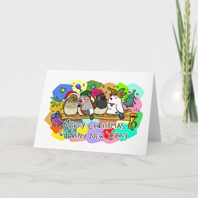 Frohe Weihnachtsferien Karte (Vorderseite)