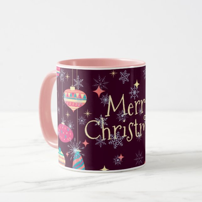 Frohe Weihnachtsferien-Tasse Tasse (Vorderseite Links)