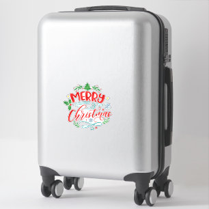 Frohe Weihnachtsferien Winter Aufkleber