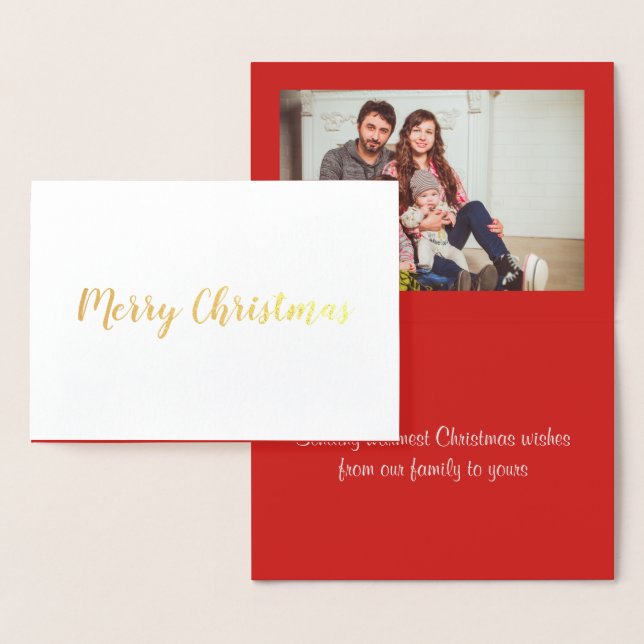 Frohe Weihnachtsfoil-Grußkarte Folienkarte (Anzeige)