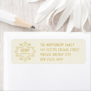 Frohe Weihnachtsfoliage Weihnachtsadressen Labels