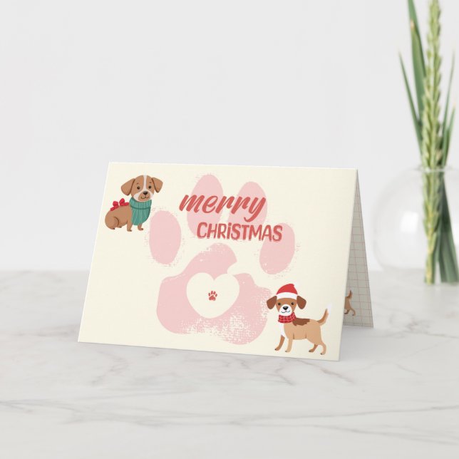 Frohe Weihnachtsfrau Lover - Personalisiert Dankeskarte (Vorderseite)