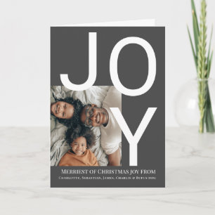 Frohe Weihnachtsfreude Personalisiertes Foto Karte