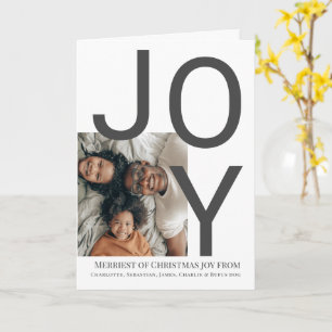 Frohe Weihnachtsfreude Personalisiertes Foto Karte