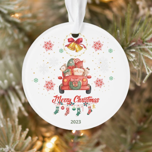Frohe Weihnachtsfreunde. Ornament (Baum)