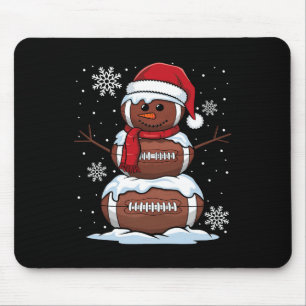 Frohe Weihnachtsfußball Snowman Holiday Sports Xm Mousepad