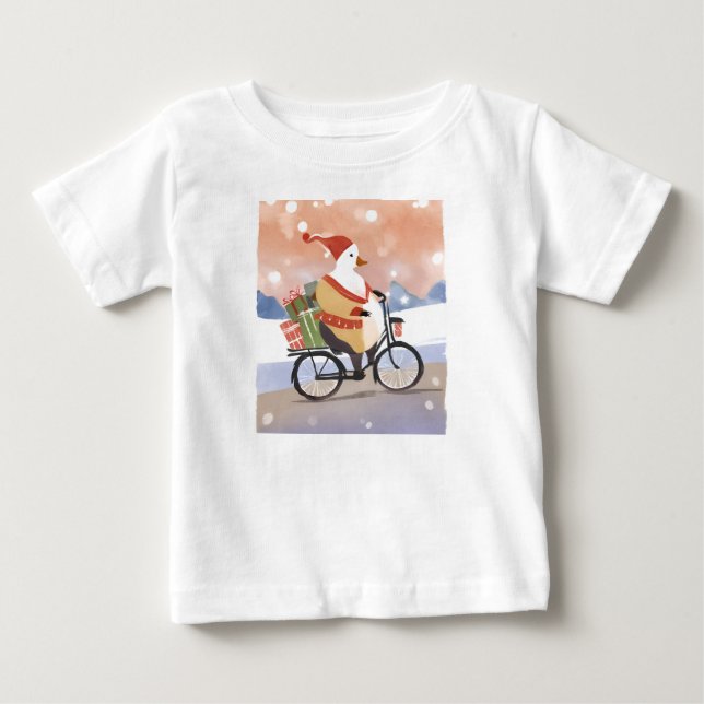 Frohe Weihnachtsganse Baby T-shirt (Vorderseite)