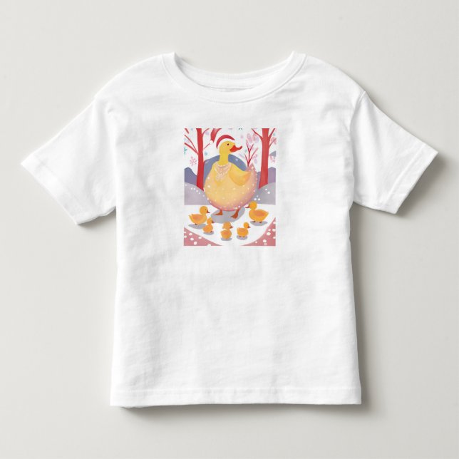 Frohe Weihnachtsganse Kleinkind T-shirt (Vorderseite)