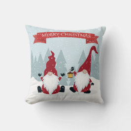 Frohe Weihnachtsgarten Gnomes Kissen