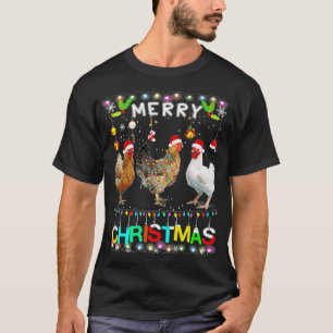 Frohe Weihnachtsgebäck Weihnachtsmannmütze Lights T-Shirt