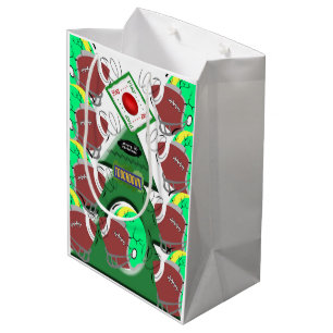 Frohe Weihnachtsgeschenke Bags Fußball Mittlere Geschenktüte