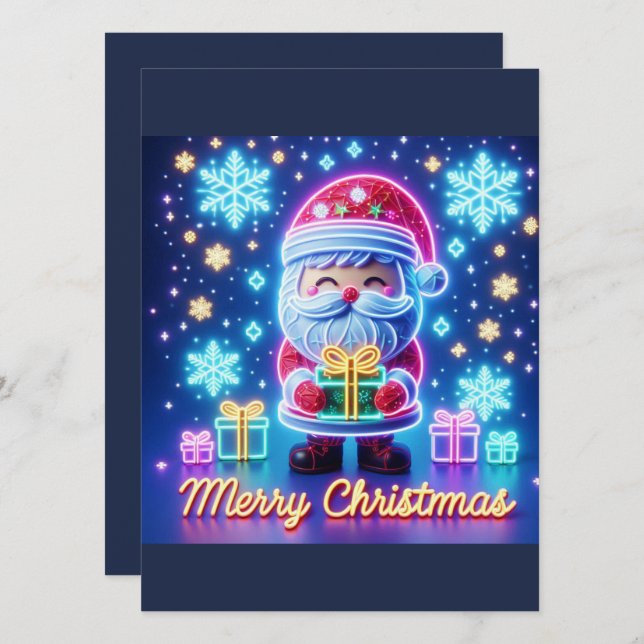 Frohe Weihnachtsgeschenke Einladung (Vorne/Hinten)