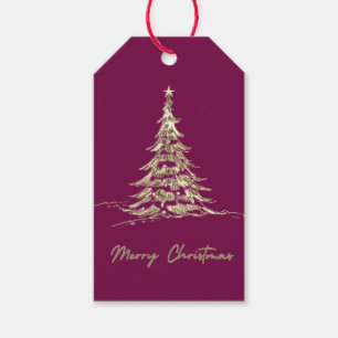 Frohe Weihnachtsgeschenke   Eleganter Weihnachtsba Geschenkanhänger