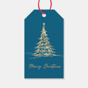 Frohe Weihnachtsgeschenke Eleganter Weihnachtsba Geschenkanhänger