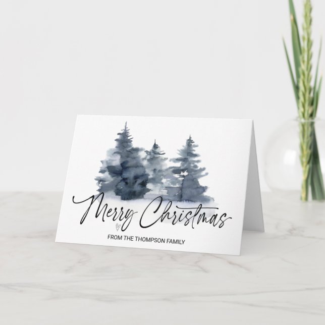 Frohe Weihnachtsgeschenke für Freunde Familie C Karte (Vorderseite)