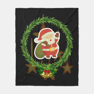 Frohe Weihnachtsgeschenke für Weihnachtsfamilie Fleecedecke