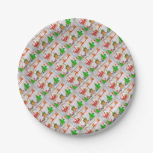 Frohe Weihnachtsgeschenke Pappteller