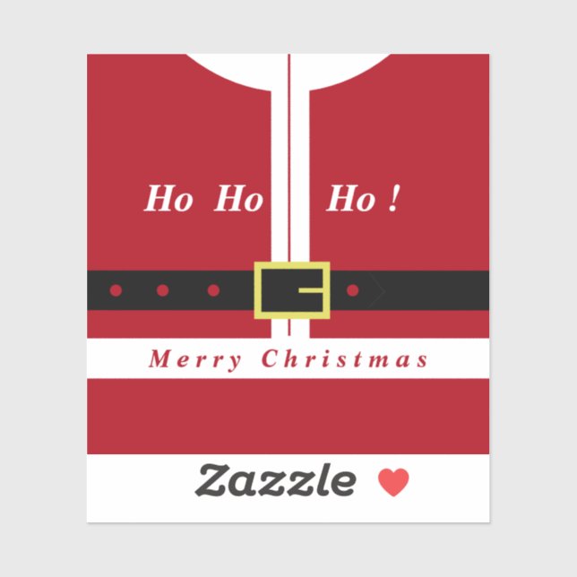 Frohe Weihnachtsgeschenke Sticker Funny Santa Desi (Blatt)