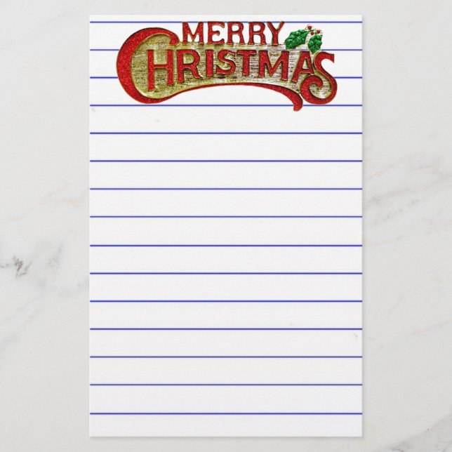 Frohe Weihnachtsgeschichten Briefpapier (Vorderseite)