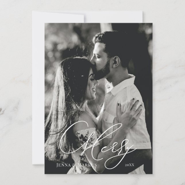 Frohe Weihnachtsgestaltung Feiertagskarte (Vorderseite)