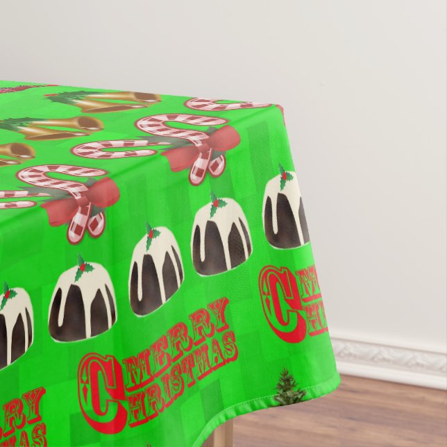 Frohe Weihnachtsgestaltung, Tischdecke (Beispiel)