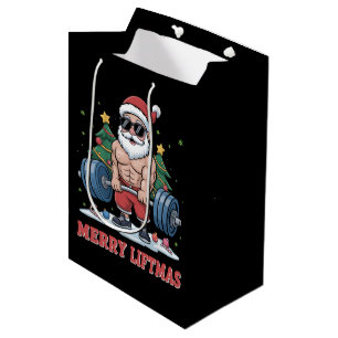 Frohe Weihnachtsgewichte Krafttraining Weihnachtsm Mittlere Geschenktüte