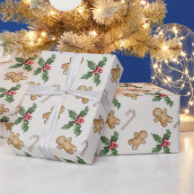 Frohe Weihnachtsginger Brot Weihnachten Holly