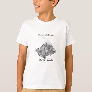 Frohe Weihnachtsglocke New York T-Shirt