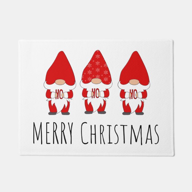Frohe Weihnachtsgnomes Fußmatte (Vorderseite)