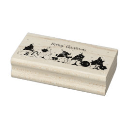 Frohe Weihnachtsgnomes Gummistempel