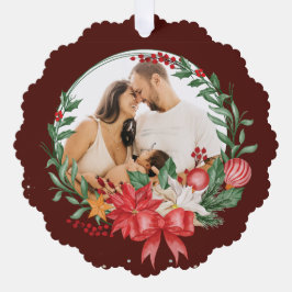 Frohe Weihnachtsgolden für Vater Ornament Karte