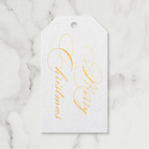 Frohe Weihnachtsgolden Geschenkanhänger